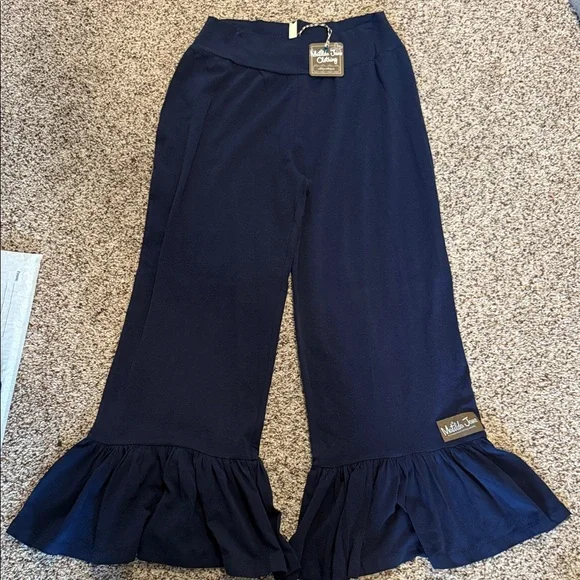 Matilda Jane NavyBlue Women’s Big Ruffles. Size Medium. NWT - Picture 1 of 2